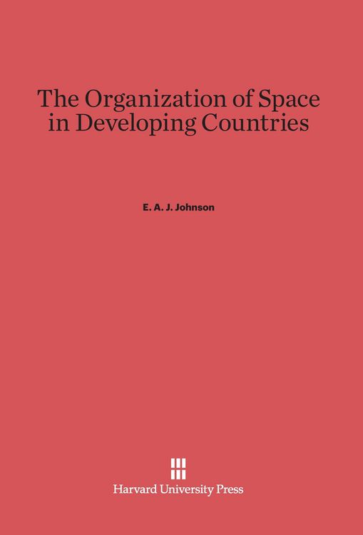 Produktbild: The Organization of Space in Developing Countries