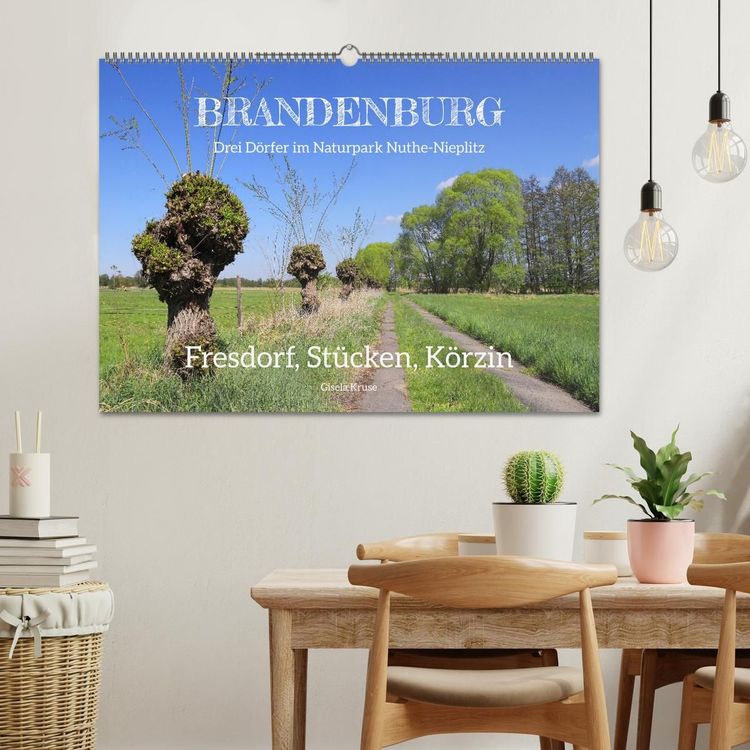 Produktbild: Brandenburg - Drei D&ouml;rfer im Naturpark Nuthe-Nieplitz - Fresdorf, St&uuml;cken, K&ouml;rzin (Wandkalender 2027 DIN A2 quer), CALVENDO Monatskalender