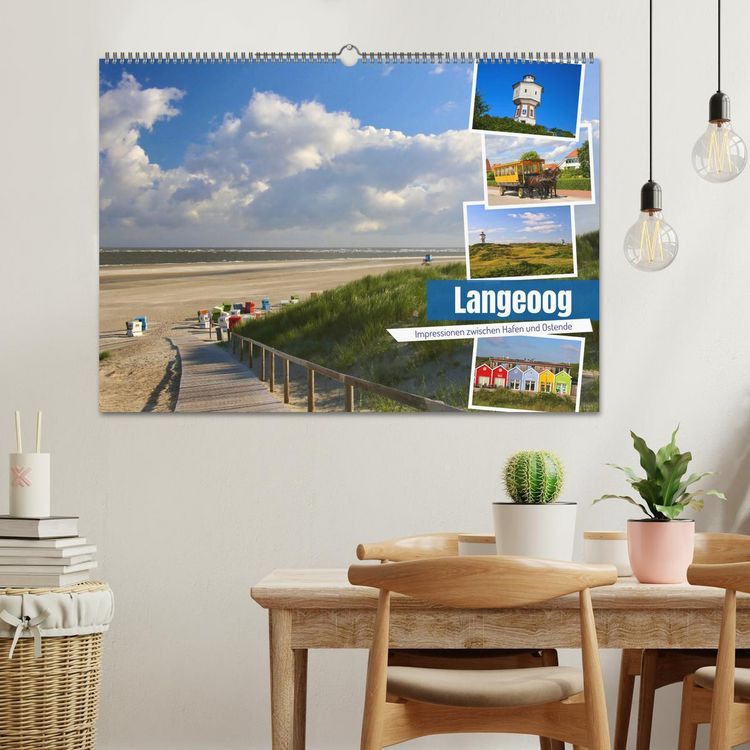 Produktbild: Langeoog 2026. Impressionen zwischen Hafen und Ostende (Wandkalender 2026 DIN A2 quer), CALVENDO Monatskalender