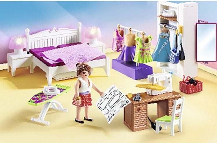 Produktbild: PLAYMOBIL® 70208 Schlafzimmer mit Nähecke