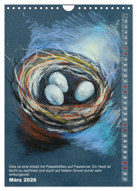 Produktbild: Mal mal mit Stiften (Wandkalender 2026 DIN A4 hoch), CALVENDO Monatskalender