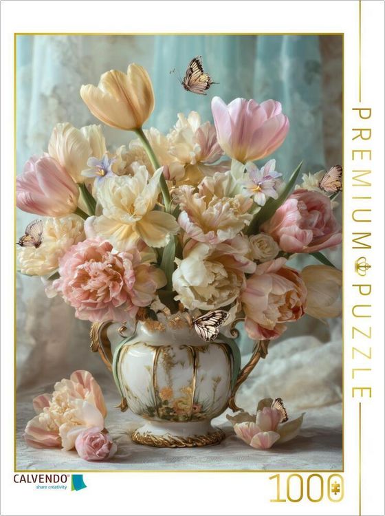 Produktbild: CALVENDO Puzzle Renaissancebl&uuml;ten, die fl&uuml;stern wie vergessene Gedichte | 1000 Teile Lege-Gr&ouml;&szlig;e 64x48cm Foto-Puzzle f&uuml;r gl&uuml;ckliche Stunden