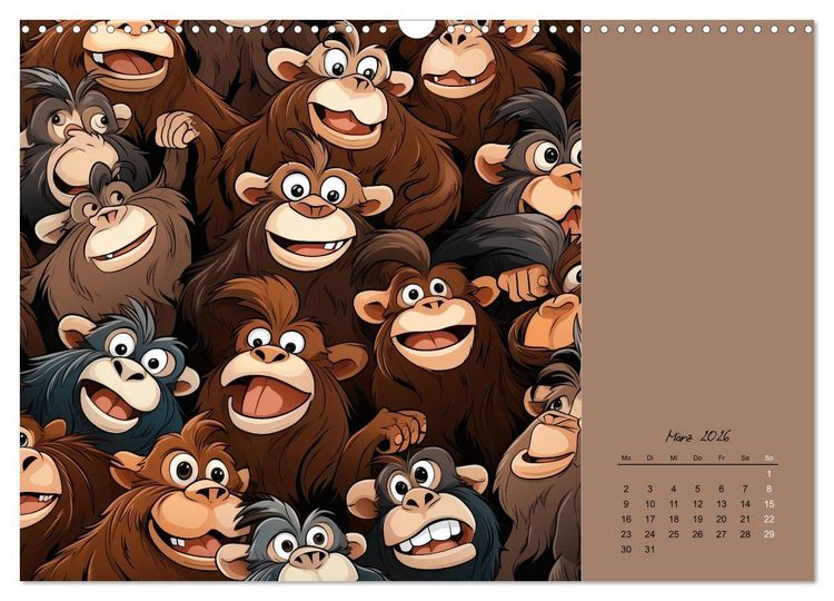 Produktbild: Tierisches Gewimmel (Wandkalender 2026 DIN A3 quer), CALVENDO Monatskalender
