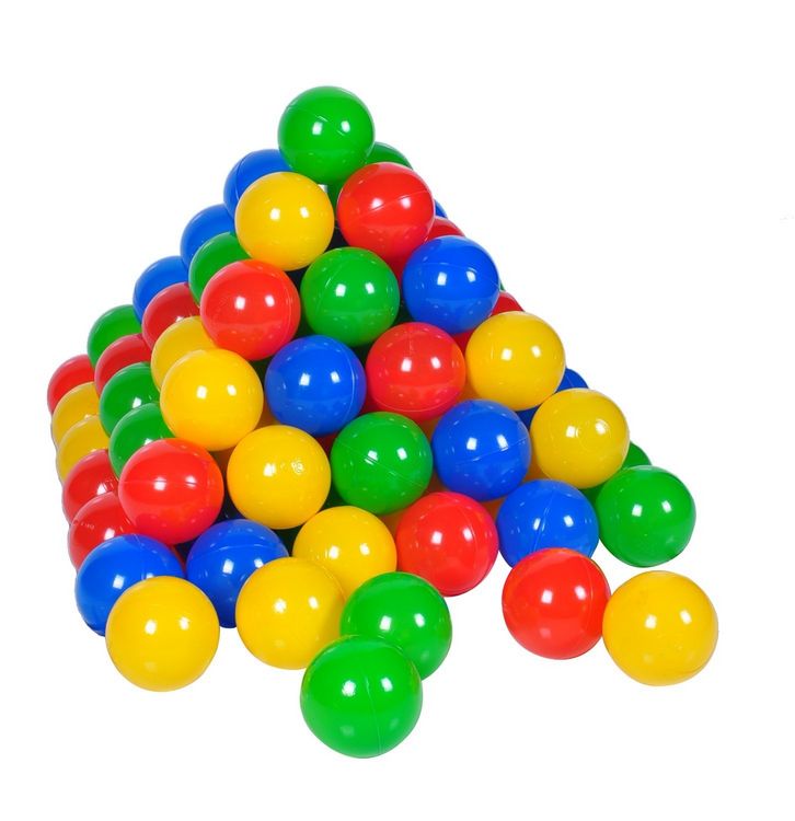 Produktbild: Knorrtoys 56790 - Ballset 300 bunte Plastikb&auml;lle f&uuml;r B&auml;llebad, 6 cm Durchmesser