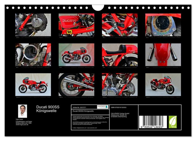 Produktbild: Ducati 900SS K&ouml;nigswelle (Wandkalender 2026 DIN A4 quer), CALVENDO Monatskalender