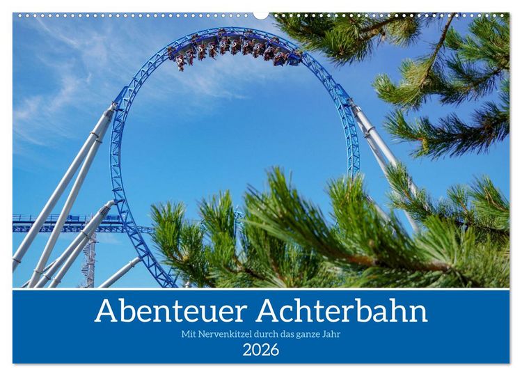 Produktbild: Abenteuer Achterbahn (Wandkalender 2026 DIN A2 quer), CALVENDO Monatskalender