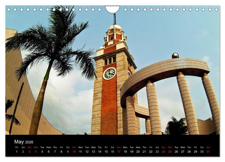 Produktbild: Monuments of Hong Kong 2026 (Wall Calendar 2026 DIN A4 landscape), CALVENDO 12 Month Wall Calendar