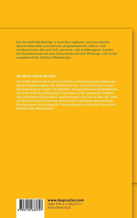 Produktbild: Aufgekl&auml;rte Soziet&auml;ten, Literatur und Wissenschaft in Mitteleuropa