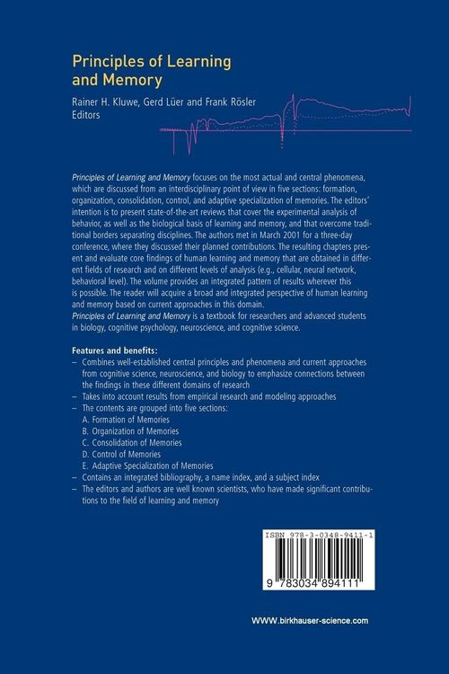 Produktbild: Principles of Learning and Memory