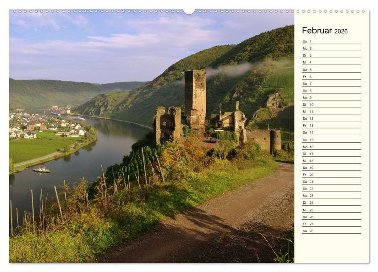 Produktbild: Entlang der Mosel (Wandkalender 2026 DIN A2 quer), CALVENDO Monatskalender