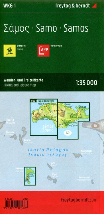 Produktbild: Freytag & berndt Wanderkarte WKG 1 Samos 1:35.000