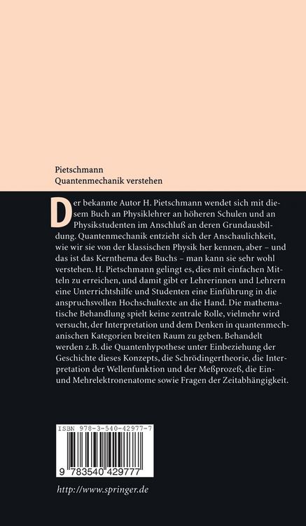 Produktbild: Quantenmechanik verstehen