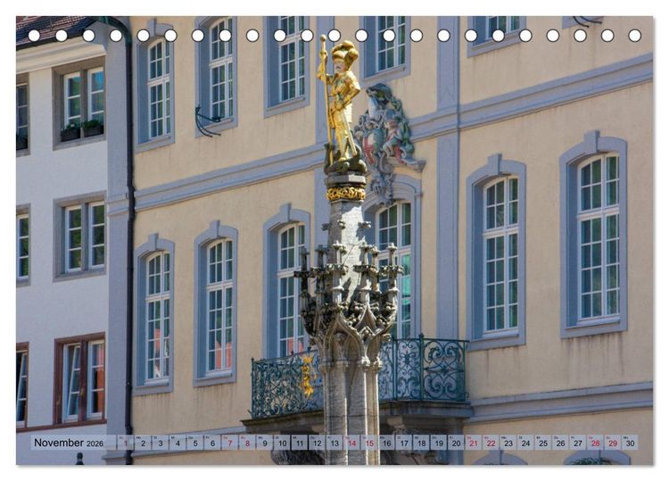 Produktbild: Freiburg im Breisgau - Die Schwarzwaldmetropole (Tischkalender 2026 DIN A5 quer), CALVENDO Monatskalender