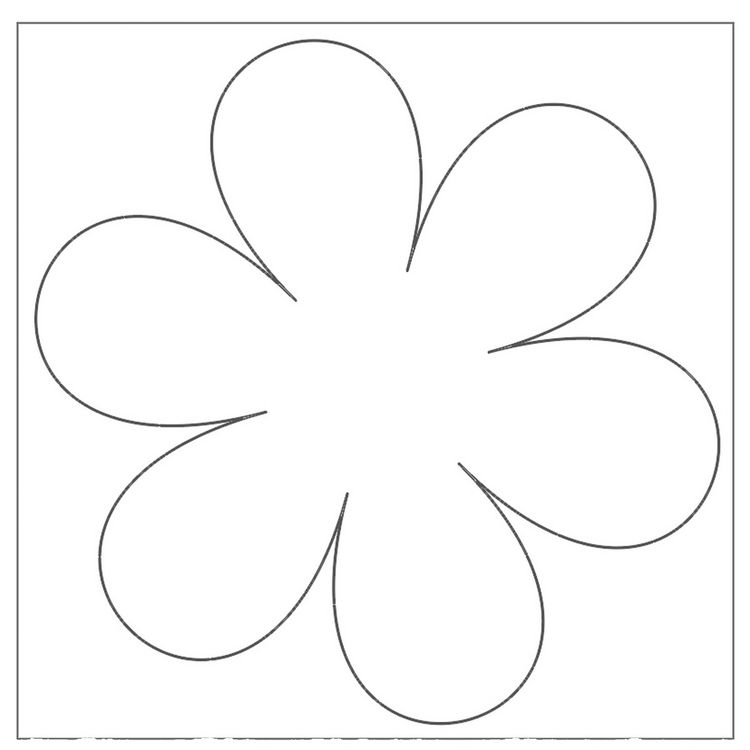 Produktbild: URSUS Kinderbasteln Blanko-Motive Blume, 20 Blatt