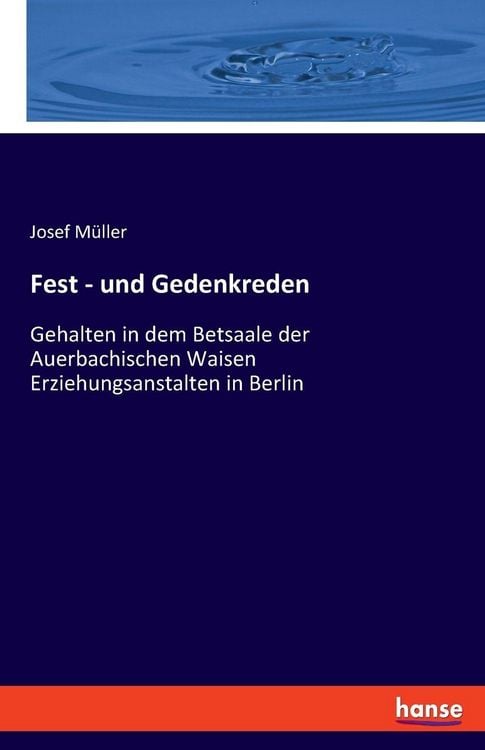 Produktbild: Fest - und Gedenkreden