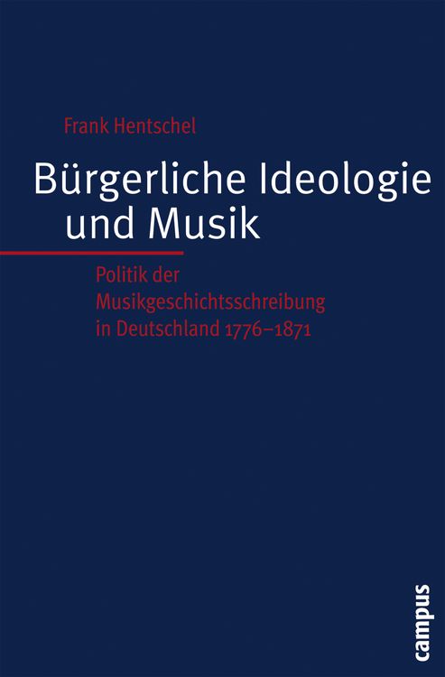 Produktbild: B&uuml;rgerliche Ideologie und Musik