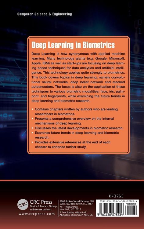 Produktbild: Deep Learning in Biometrics