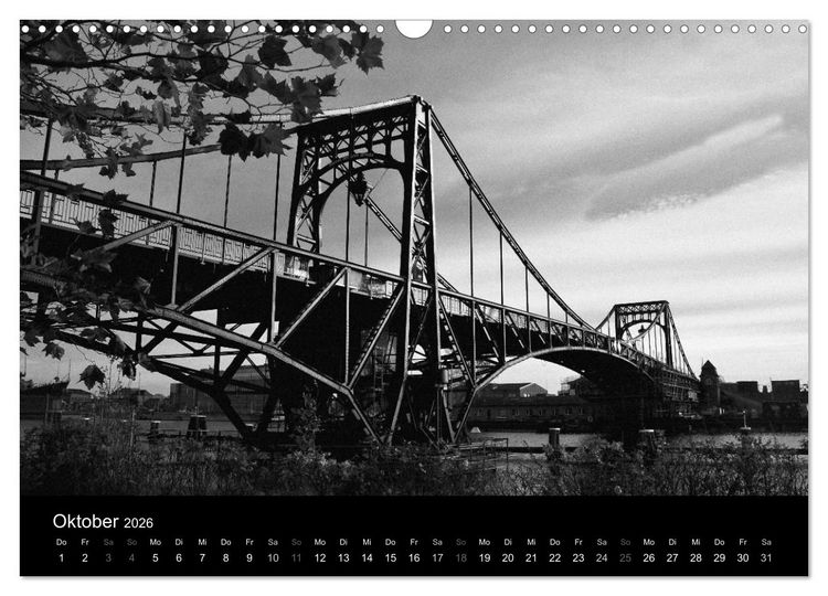 Produktbild: Kaiser-Wilhelm-Br&uuml;cke Wilhelmshaven (Wandkalender 2026 DIN A3 quer), CALVENDO Monatskalender
