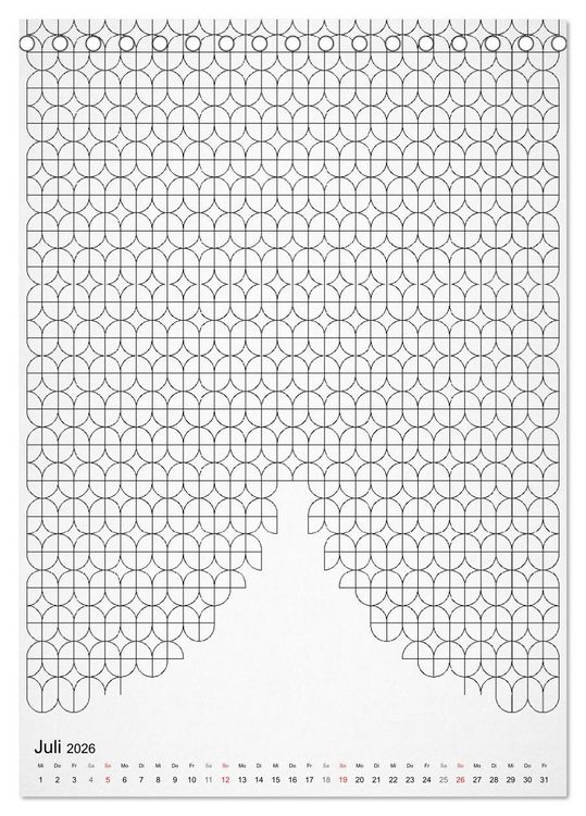 Produktbild: Geometric Graphik Art (Tischkalender 2026 DIN A5 hoch), CALVENDO Monatskalender