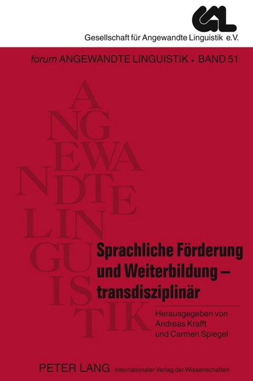 Produktbild: Sprachliche F&ouml;rderung und Weiterbildung &ndash; transdisziplin&auml;r