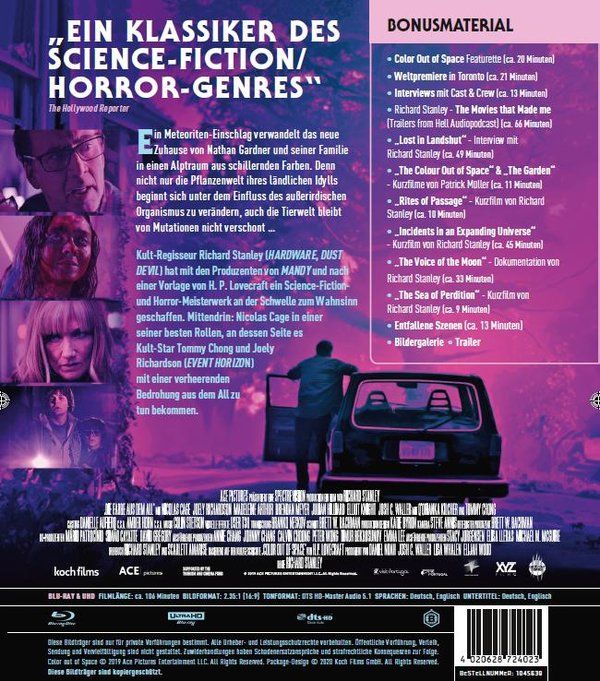 Produktbild: Die Farbe aus dem All - Color Out of Space - Mediabook A (4K Ultra HD + 2 Blu-rays)
