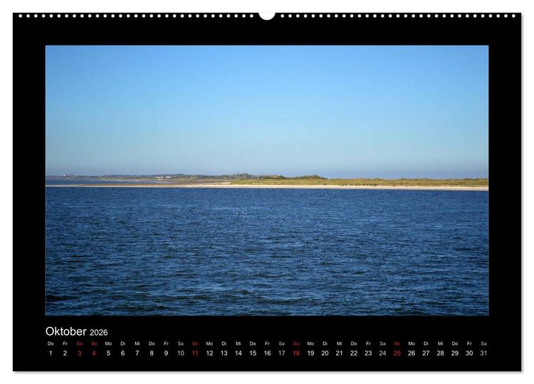 Produktbild: Juist &ndash; Insel im Wattenmeer (hochwertiger Premium Wandkalender 2026 DIN A2 quer), Kunstdruck in Hochglanz