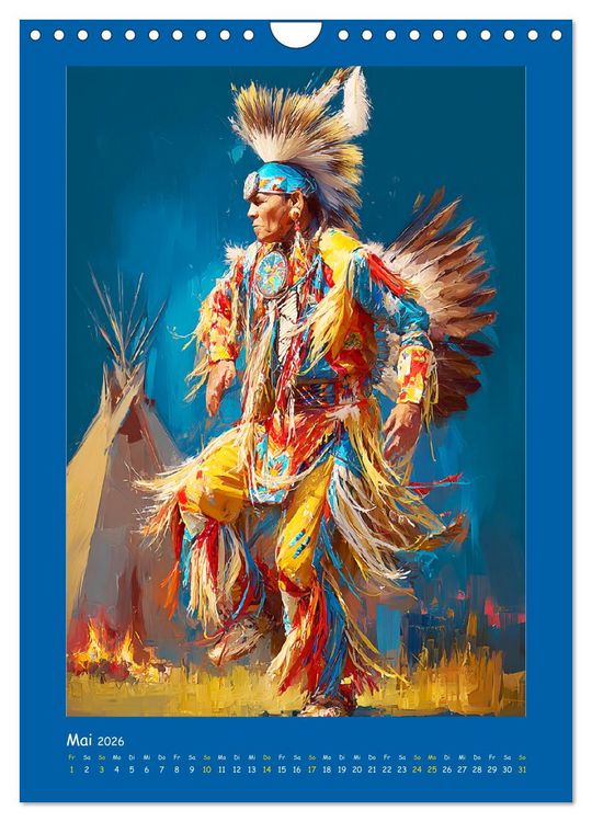 Produktbild: Omaha-Tanz. Grastanz der amerikanischen Ureinwohner (Wandkalender 2026 DIN A4 hoch), CALVENDO Monatskalender