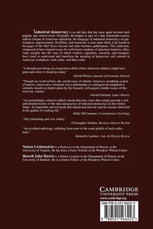 Produktbild: Industrial Democracy in America