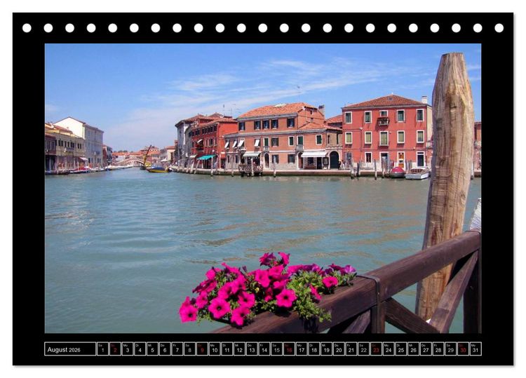 Produktbild: Romantisches Fernweh - Venedig (Tischkalender 2026 DIN A5 quer), CALVENDO Monatskalender