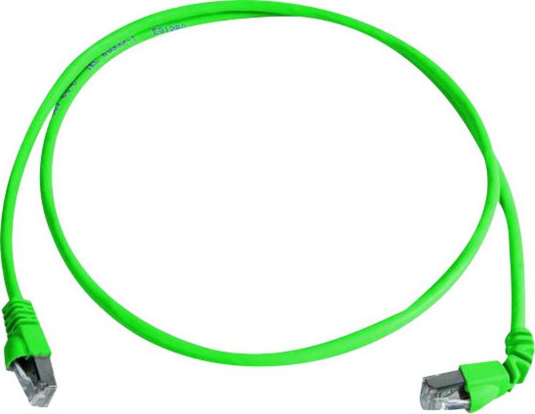 Produktbild: Teleg&auml;rtner 100008288 RJ45 Patchkabel CAT 6a S/FTP 2.00m Gr&uuml;n Flammwidrig, Halogenfrei 1St.