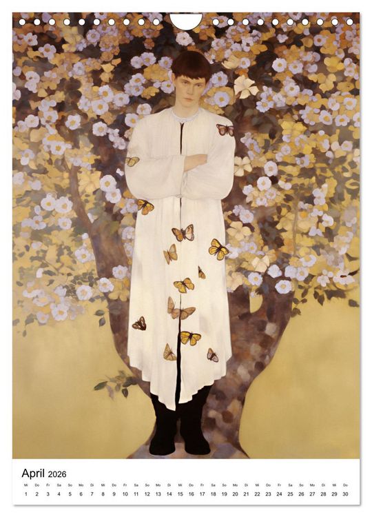 Produktbild: K&uuml;nstliche Impressionen. Ein Jahr in Klimts Natur. (Wandkalender 2026 DIN A4 hoch), CALVENDO Monatskalender