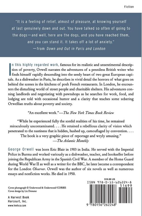 Produktbild: Down and Out in Paris and London