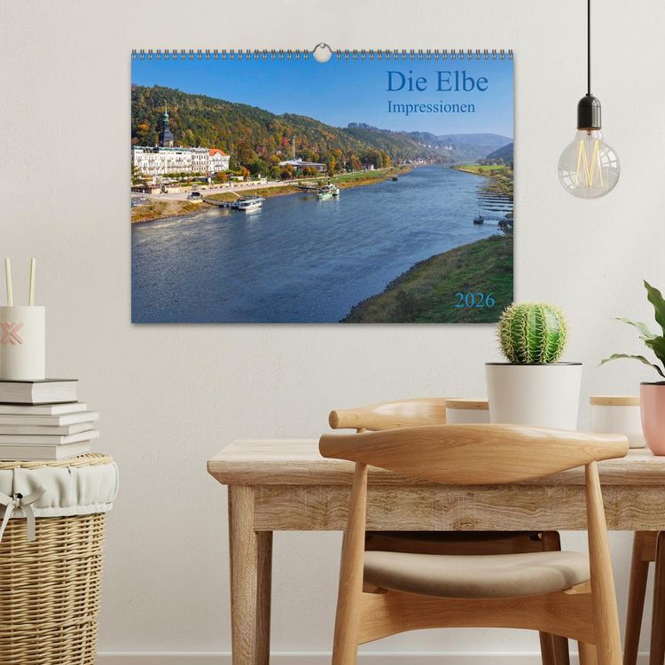 Produktbild: Die Elbe Impressionen (Wandkalender 2026 DIN A3 quer), CALVENDO Monatskalender