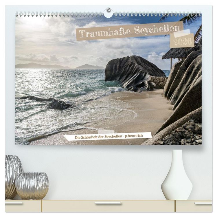 Produktbild: Traumhafte Seychellen (hochwertiger Premium Wandkalender 2026 DIN A2 quer), Kunstdruck in Hochglanz