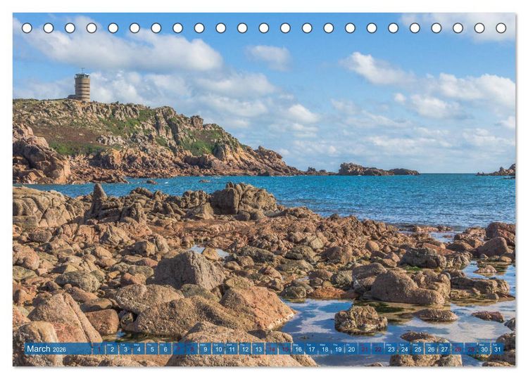 Produktbild: JERSEY THE CHANNEL ISLAND (Desk Calendar 2026 DIN A5 landscape), CALVENDO 12 Month DeskCalendar