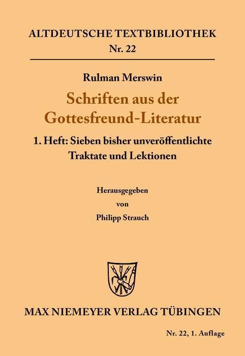 Produktbild: Schriften aus der Gottesfreund-Literatur