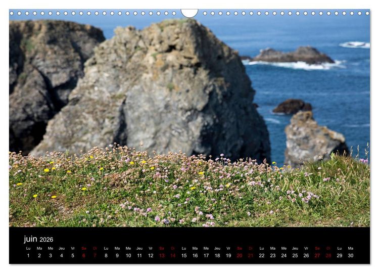 Produktbild: Belle-&Icirc;le, la belle (Calendrier mural 2026 DIN A3 vertical), CALVENDO calendrier mensuel