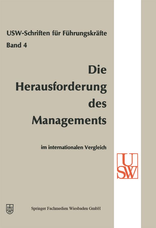 Produktbild: Die Herausforderung des Managements im internationalen Vergleich