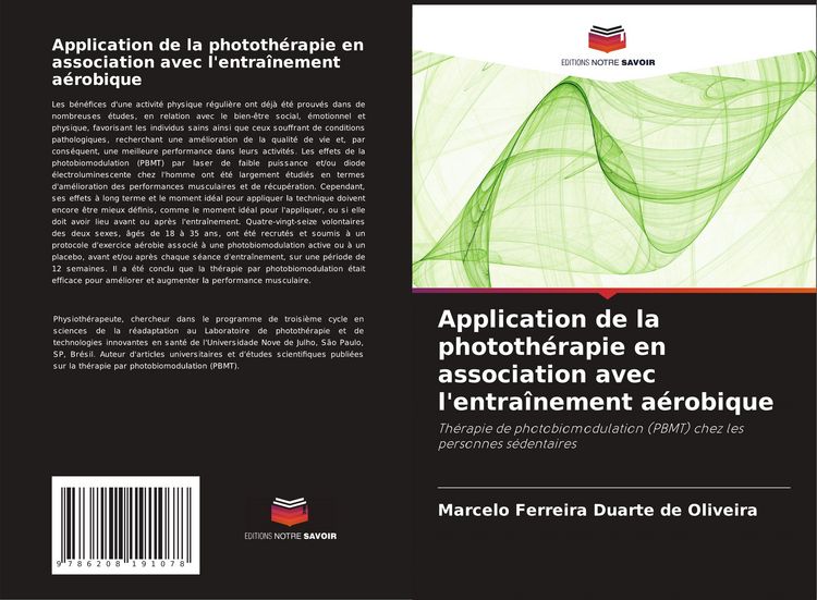 Produktbild: Application de la phototh&eacute;rapie en association avec l'entra&icirc;nement a&eacute;robique