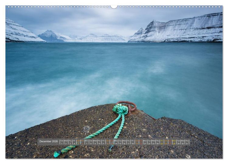 Produktbild: Spectacular beauty - Faroe Islands (High Quality Premium Wall Calendar 2026 DIN A2 landscape),CALVENDO 12 Month Wall Calendar