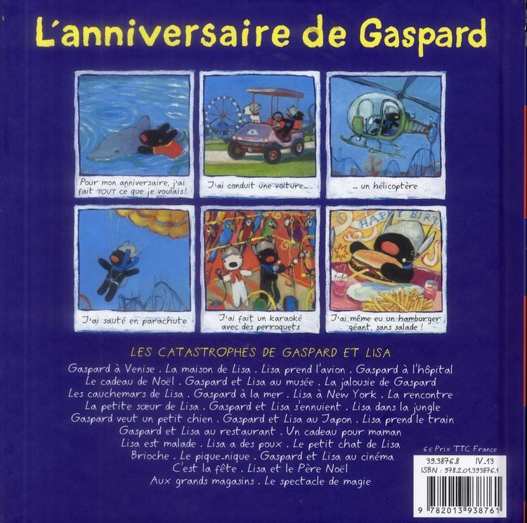 Produktbild: L'anniversaire de Gaspard. Gaspard et Lisa