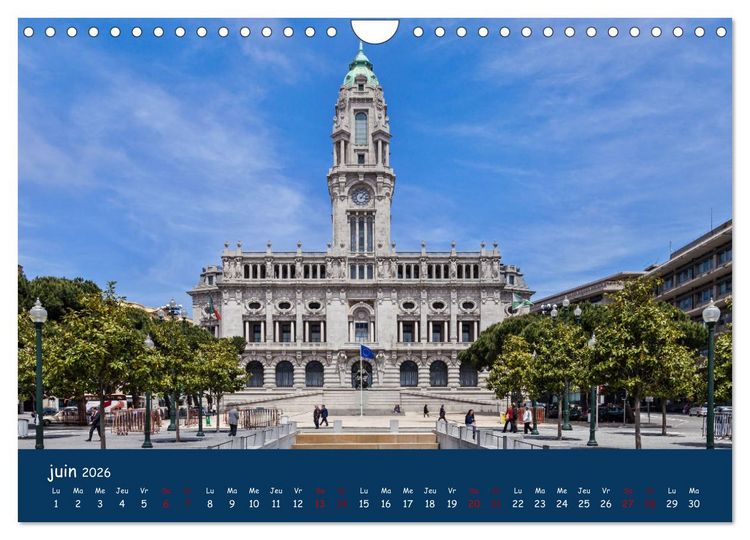 Produktbild: Porto - ville color&eacute;e sur le Douro (Calendrier mural 2026 DIN A4 vertical), CALVENDO calendrier mensuel