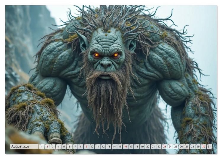 Produktbild: Trolle - Skandinaviens geheime Herrscher (Wandkalender 2026 DIN A3 quer), CALVENDO Monatskalender