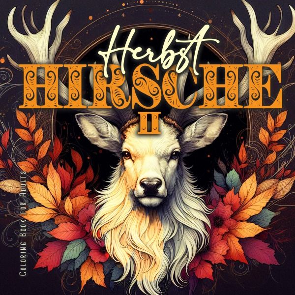 Produktbild: Herbst Hirsche Malbuch f&uuml;r Erwachsene 2