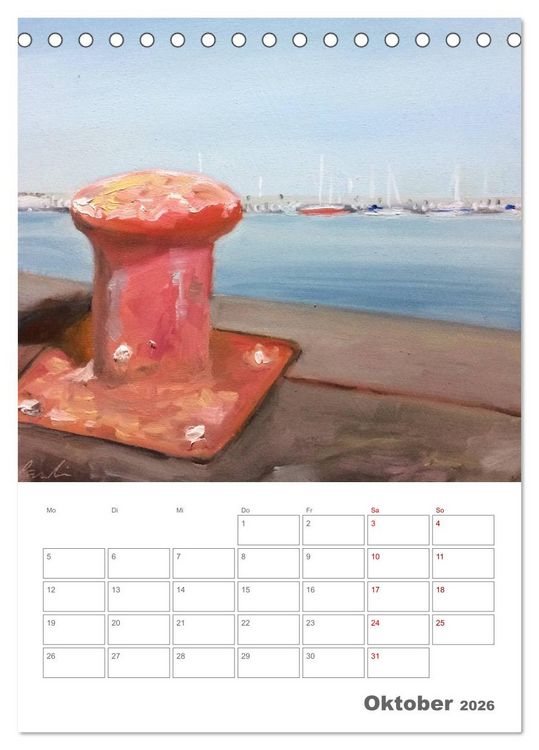 Produktbild: Malerisches Helgoland (Tischkalender 2026 DIN A5 hoch), CALVENDO Monatskalender