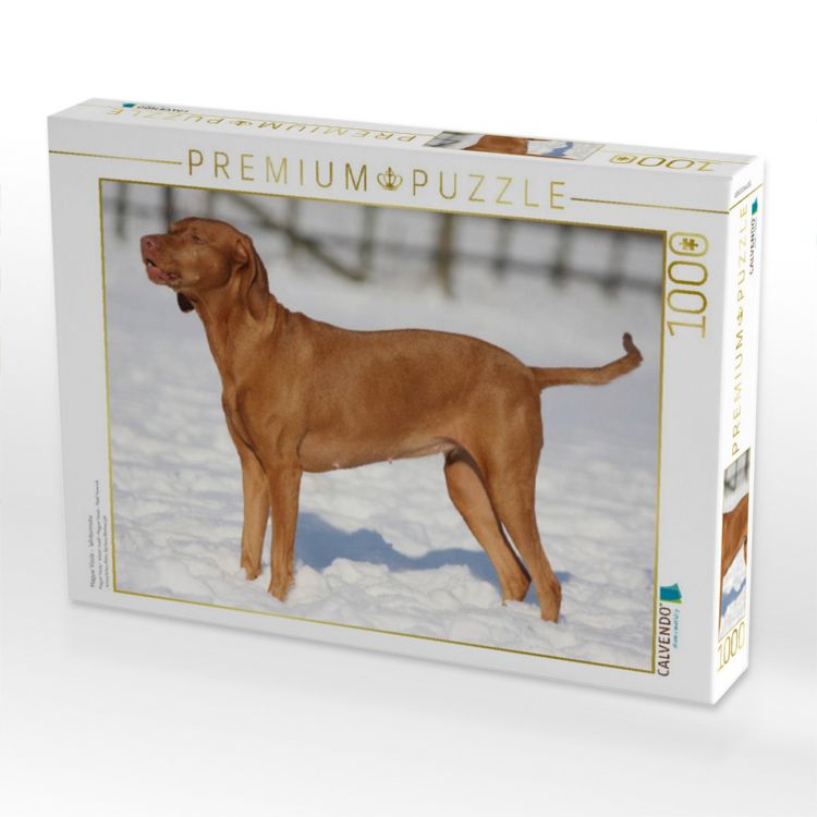 Produktbild: CALVENDO Puzzle Magyar Vizsla - Wintermotiv | 1000 Teile Lege-Gr&ouml;&szlig;e 64x48cm Foto-Puzzle f&uuml;r gl&uuml;ckliche Stunden