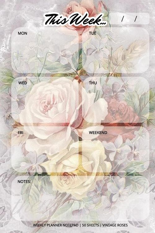 Produktbild: Weekly Planner Notepad