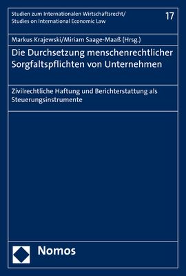 Produktbild: Die Durchsetzung menschenrechtlicher Sorgfaltspflichten von Unternehmen