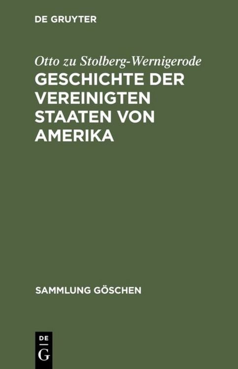Produktbild: Geschichte der Vereinigten Staaten von Amerika