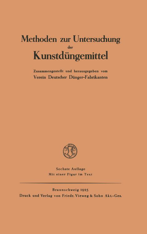 Produktbild: Methoden zur Untersuchung der Kunstd&uuml;ngemittel